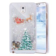 Galaxy Note 3 Case,Galaxy Note 3 Liquid Cover,PHEZEN Christmas Tree Santa Claus Design Cool Quicksand Moving Stars... N2