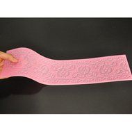 FOUR-C Fondant Cake Lace Mat Silicone Cake Mold Decoration for Cake Baking Color Pink N2