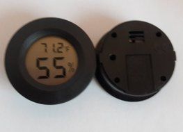 Mypharmjar Digital Hygrometer, Single Lithium Cell US units for temperature N2