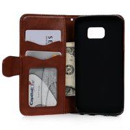 S6 Edge Case,Samsung Galaxy S6 Edge Case - Wallet Embossed Totem Flower Premuim PU Leather Snug Fit Soft TPU Inner...