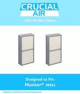 2 Hunter 30962 Air Purifier Filters Fits Models 30730, 30713 &amp; 30730, Designed &amp; Engineered by Crucial Air