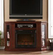 Cherry Media Console Electric Fireplace TV Stand N5