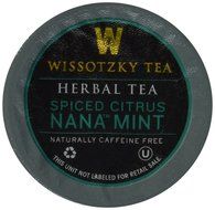 Wissotzky Tea Spiced Citrus Nana Mint Herbal Single Serve Cups for Keurig K Cups, 12 Count N27