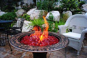 Root Beer Firepit Glass Medium 10 Lb Bag N5