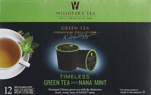 Wissotzky Tea Spiced Citrus Nana Mint Herbal Single Serve Cups for Keurig K Cups, 12 Count N30