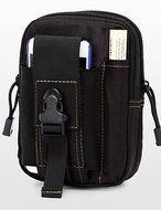 SB@1000D Nylon D30 Tactical Molle Waist Bags Men's Outdoor Sport Casual Waist Pack Purse Mobile Phone Case , black