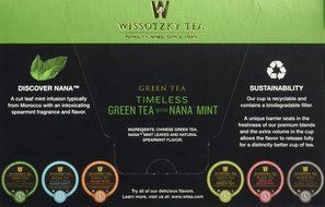 Wissotzky Tea Spiced Citrus Nana Mint Herbal Single Serve Cups for Keurig K Cups, 12 Count N35