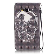 Samsung Galaxy Grand Prime Case,Yaheeda [3D Colored Drawing] [Flip Fit] Premium PU Leather Card-Slots Cash-Slots... N47