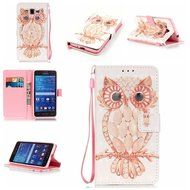 Samsung Galaxy Grand Prime Case,Yaheeda [3D Colored Drawing] [Flip Fit] Premium PU Leather Card-Slots Cash-Slots... N48