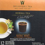 Wissotzky Tea Spiced Citrus Nana Mint Herbal Single Serve Cups for Keurig K Cups, 12 Count N39