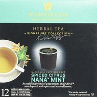 Wissotzky Tea Spiced Citrus Nana Mint Herbal Single Serve Cups for Keurig K Cups, 12 Count N44