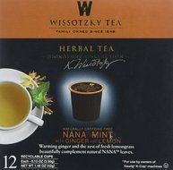 Wissotzky Tea Spiced Citrus Nana Mint Herbal Single Serve Cups for Keurig K Cups, 12 Count N46