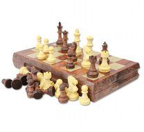 CHENGYIDA International Chess Sets - Magnetic Chess Game - Fine Wood Classic Handmade Standard Staunton Ultimate... N7