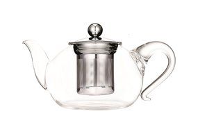 Europeware T8208 Pyrex Glass Tea Pot with Filter, 40.5 oz, Clear