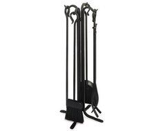Pilgrim Home and Hearth 18003 28-Inch Forged Hearth Tool Set, Matte Black Finish