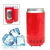 2 Pcs Mini Portable USB LED PC Refrigerator Fridge Beverage Drink Cans Cooler
