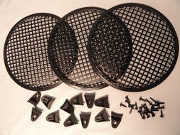 Case Pack of 3 10 Inch Classic Beehive Subwoofer Speaker Grills