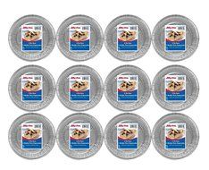 Set of 12 Jiffy Foil Disposable Aluminum 8" Pie Pans (12)