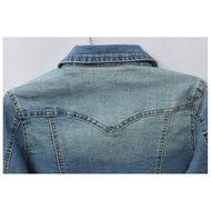 Spritech(TM) Women's Korean Style Long Sleeve Denim Shirt Jacket XL N3