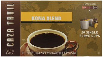 Caza Trail Coffee, Kona Blend, 50 Single Serve Cups N6