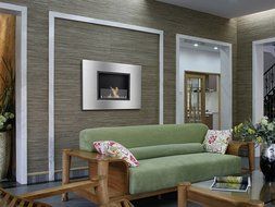 Ignis Quadra Recessed Ventless Ethanol Fireplace with Glass N4