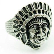 Black Silver Native American Indian Chief Knuckle Rings Statement Jewelry#8-11 (8) N2