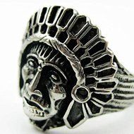 Black Silver Native American Indian Chief Knuckle Rings Statement Jewelry#8-11 (8) N3