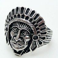 Black Silver Native American Indian Chief Knuckle Rings Statement Jewelry#8-11 (8) N5