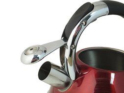 Native Spring 3-Quart Whistling Stainless Steel Tea Kettle Excellent for your Favorite Drink - Red N3