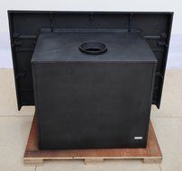 HorseFlame wood burning fireplace insert Matt black N2