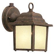 Designers Fountain ES2861-AM-AG Builder Cast Aluminum Energy Star Collection 1-Light CFL Exterior Wall Lantern...
