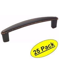 Amerock BP53004-ORB Oil Rubbed Bronze Rope Cabinet Hardware Handle Pull - 3-3/4 (96mm) Hole Centers, 25 Pack by...