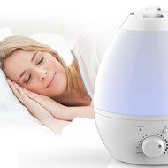 Bell &amp; Howell 9959 Ultrasonic Color Changing Humidifier, White N4