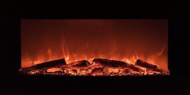 Garibaldi Heating 50" Electric Wall Mounted Fireplace with Remote, Realistic Log Flame Effect, Multiple Heat Settings... N7