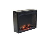Signature Design by Ashley W100-21 Entertainment Accessories Collection Fireplace Insert, Black
