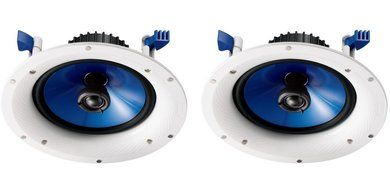 Yamaha Custom Easy-to-install In-Ceiling 2-Way 140 watts Moisture Resistant Speaker Set of 4 with a 8" PP Mica... N2