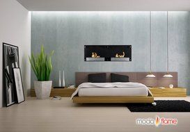 Moda Flame Faro Wall Mounted Bio Ethanol Ventless Fireplace N6