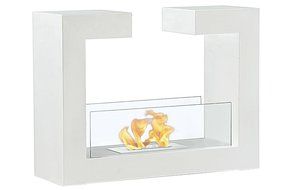 Moda Flame Beja Free Standing Ethanol Fireplace in Black N2