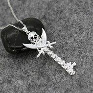 Newfashioned Unisex Cool Silver Pirate Skull Key Pendant Jewelry Hot Sale N3