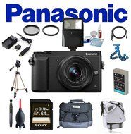 Panasonic Lumix DMC-GX85 with 12-32mm Lens (Black) w/ Sony 64GB + Flash + Tripod + Flexpod + Case + Filters +...