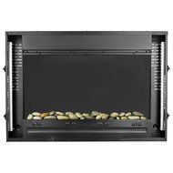 AKDY Wall Mount 36" 1500W Adjustable Heater Log Pebble 2 in 1 Electric Fireplace w/ LED Backlights Log Set 2 Setting... N6