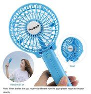 Topwell&reg; Rechargeable Fans Portable Handheld Fan Battery Operated Cooling Fan Electric Personal Fans Foldable... N36