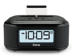 iHome Stereo FM Clock Radio with Lightning Dock To Charge/Play for iPhone 5/5S 6/6Plus, Features Reason8 Speakers...