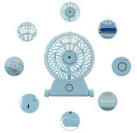 Welltop Table Fans Portable Desktop Humidifier Fan Handheld Fans Rechargeable Cooling Misting Fan Personal Cooling... N9