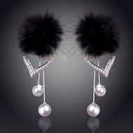 Women Gold Silver Filled Earring Crystal Drop Dangle Hook Stud Earrings Jewelry N6