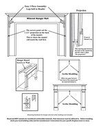 Pearl Mantels 140-56 Classique Unfinished Fireplace Mantel, Interior Opening 56-Inch Wide by 42-Inch High N8