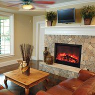 Yosemite Home Decor DF-EFP765 Widescreen Floor Standing Electric Fireplace, Black N2
