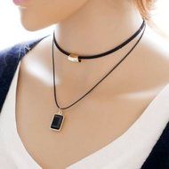 Vintage Gothic Black Lace Retro Choker Collar Bib Necklace Charm Pendant Jewelry