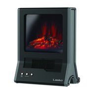 Lasko CA20100 Ultra Ceramic Fireplace Heater, Black