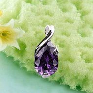 Crystal Heal Chakra Point Natural Gemstone Stone Amethyst Pendant For Necklace N4